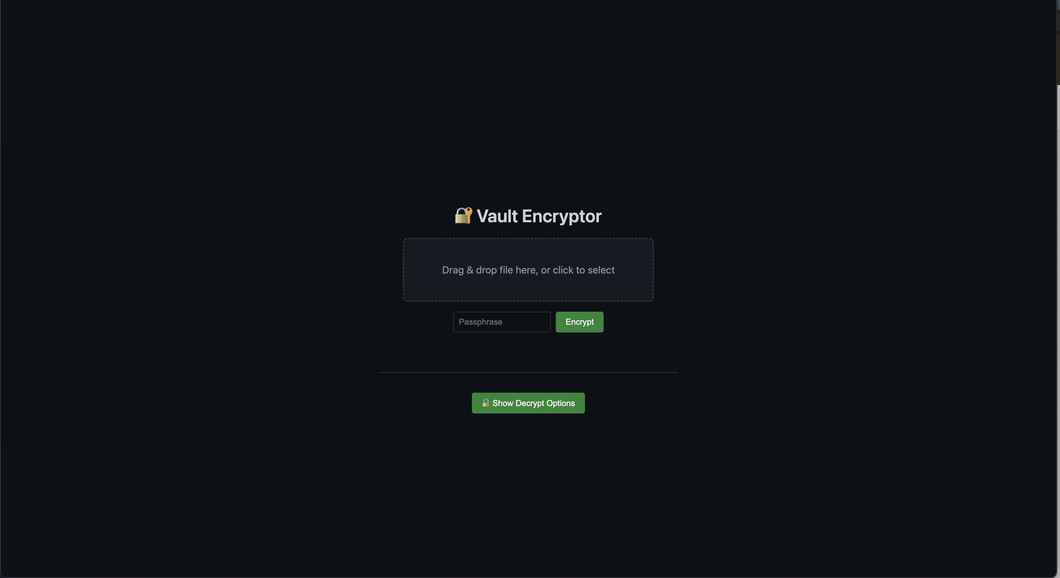 Vault Encryptor